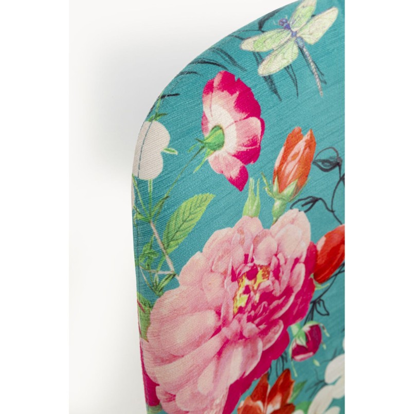 Chair East Side Flower Fever blue Kare Design