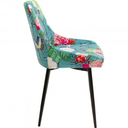 Stoel East Side Flower Fever blauw Kare Design