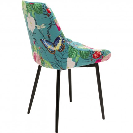Stoel East Side Flower Fever blauw Kare Design