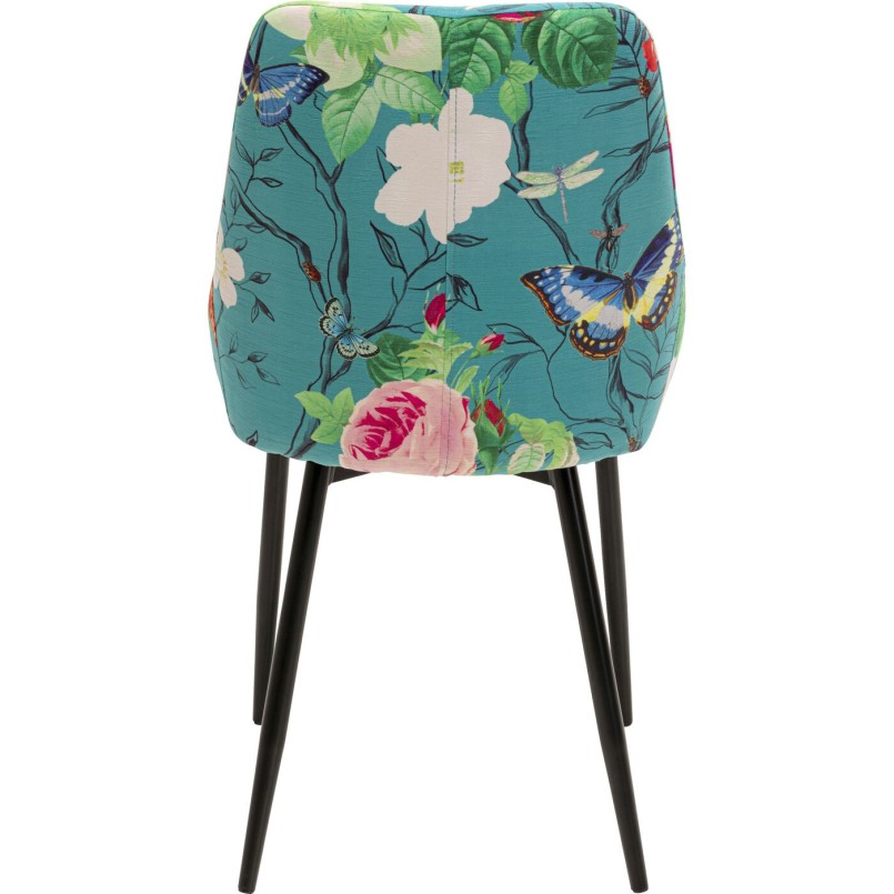 Chair East Side Flower Fever blue Kare Design
