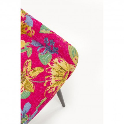 Stoel East Side Flower Fever roze Kare Design