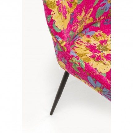 Stoel East Side Flower Fever roze Kare Design