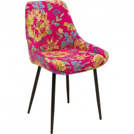 Stoel East Side Flower Fever roze Kare Design