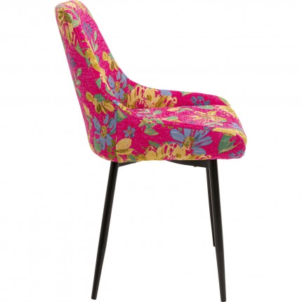 Stoel East Side Flower Fever roze Kare Design