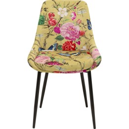 Stoel East Side Flower Fever geel Kare Design