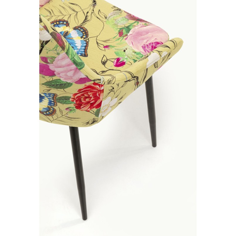 Chair East Side Flower Fever yellow Kare Design