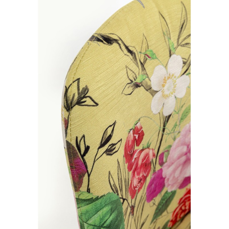 Chair East Side Flower Fever yellow Kare Design