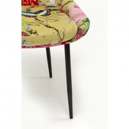 Stoel East Side Flower Fever geel Kare Design