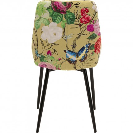 Stoel East Side Flower Fever geel Kare Design