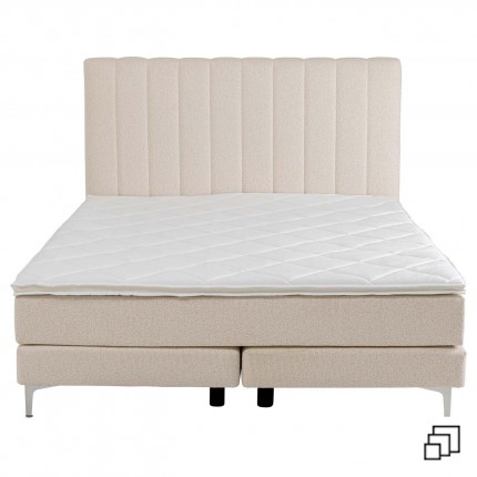 Bed boxspring Benito Comet beige Kare Design