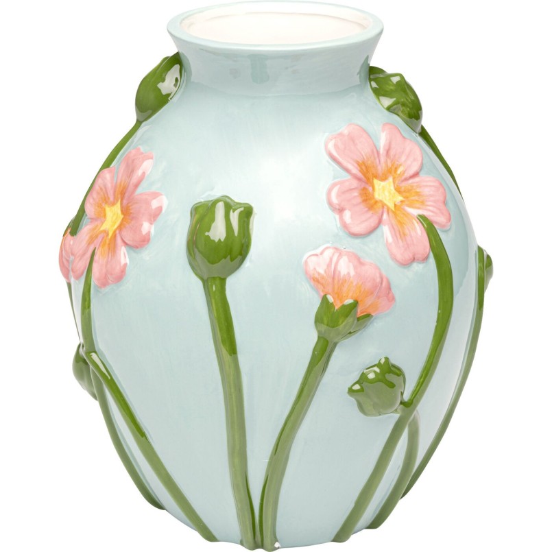 Vaas blauw bloemen Kare Design