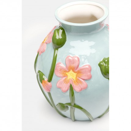 Vaas blauw bloemen Kare Design