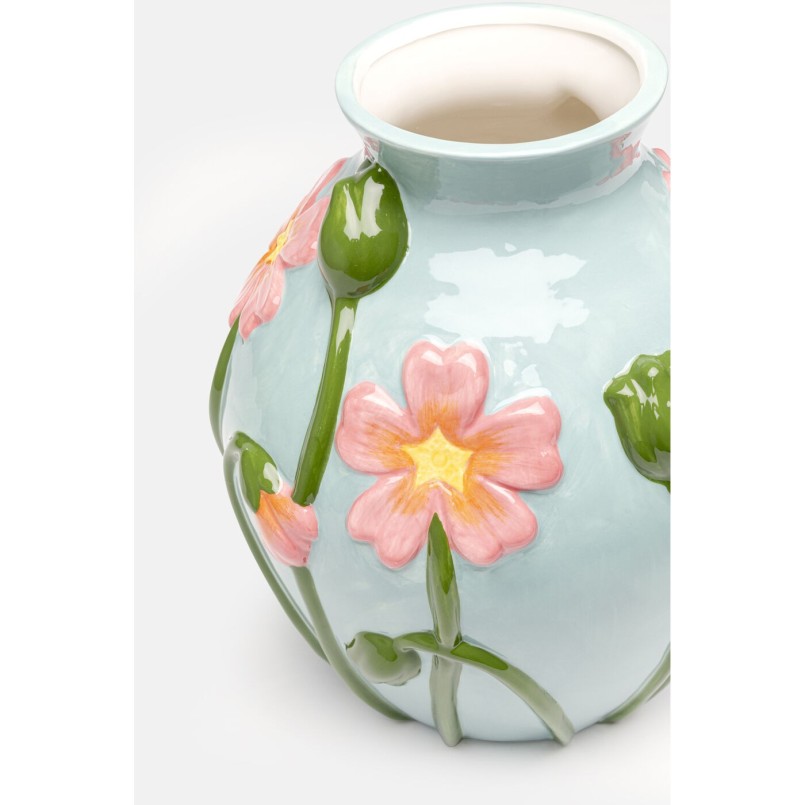 Vaas blauw bloemen Kare Design