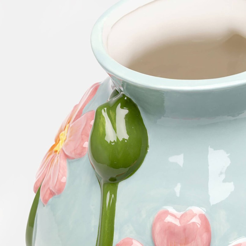 Vaas blauw bloemen Kare Design