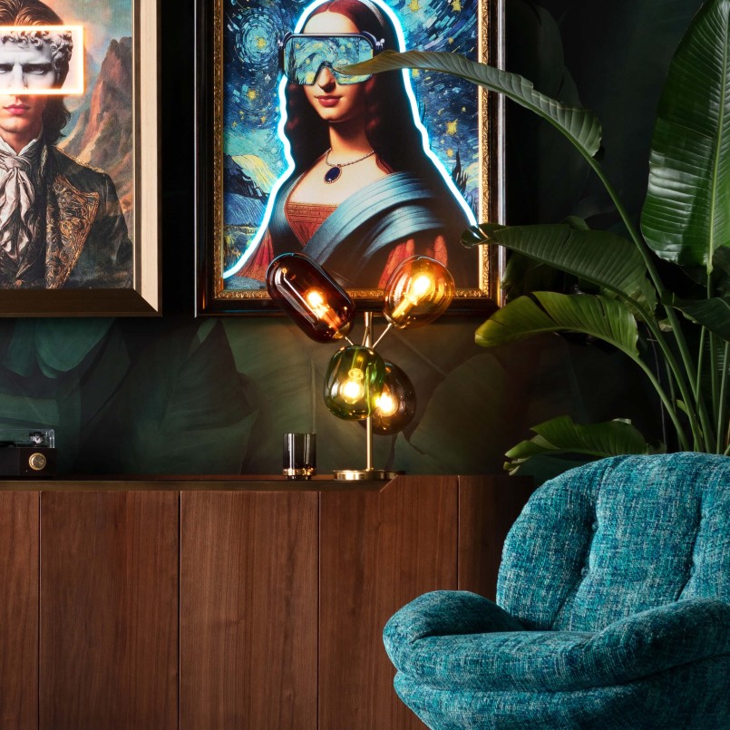 Retro glass lamp - Balloon Dance - Kare Design
