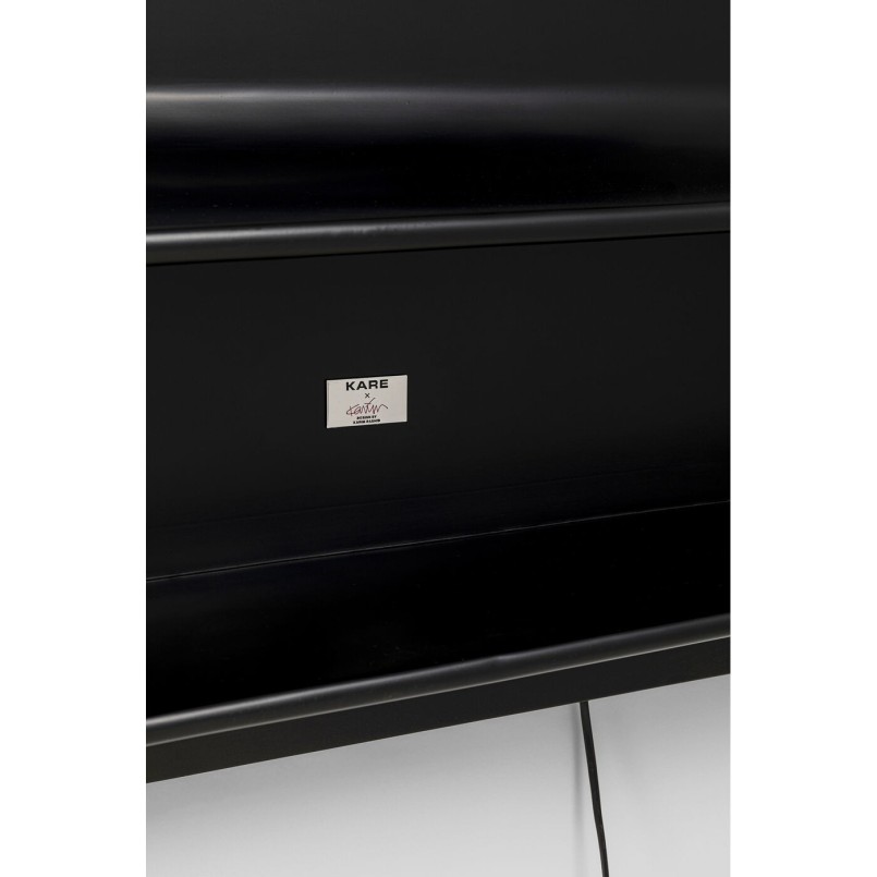 Miroir mural Aero LED noir 80x141cm