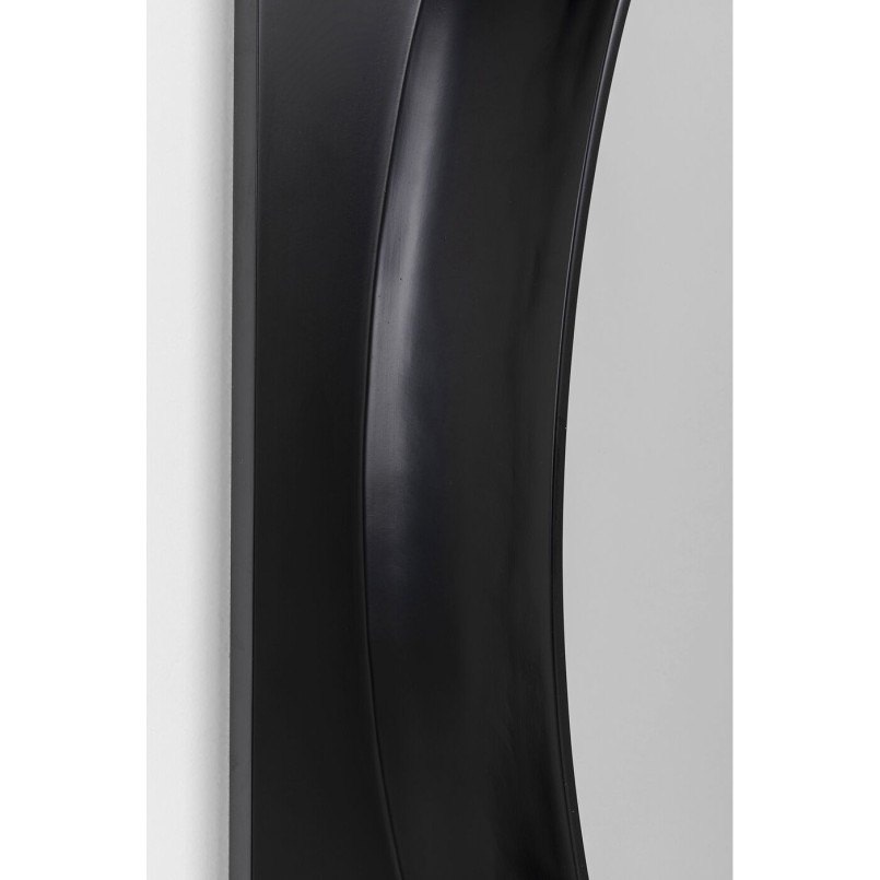 Miroir mural Aero LED noir 80x141cm