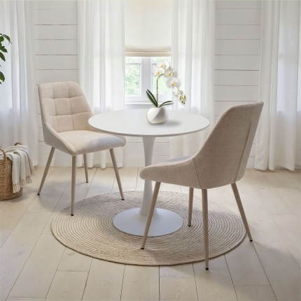 Stoel Ruby beige Kare Design Stoel Ruby beige Kare Design