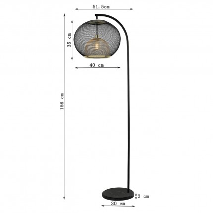 Floor Lamp Grato 156cm Kare Design Floor Lamp Grato 156cm Kare Design