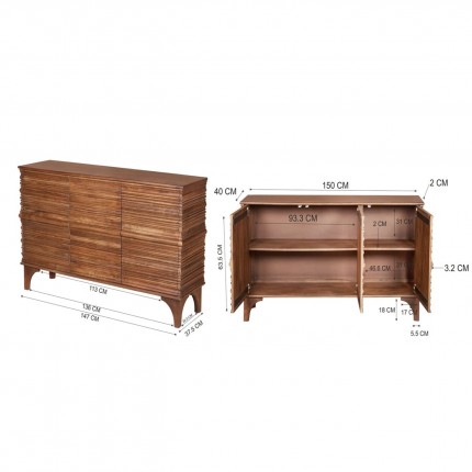 Dressoir Santos 3 deuren Kare Design Dressoir Santos 3 deuren Kare Design