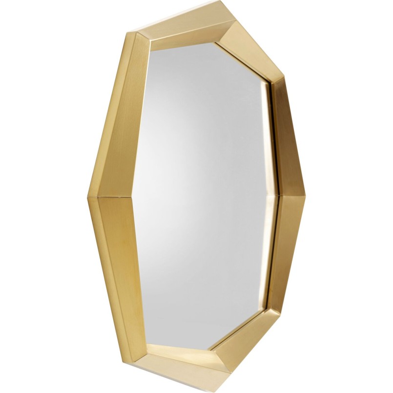 Miroir mural Octagon or 80x80cm