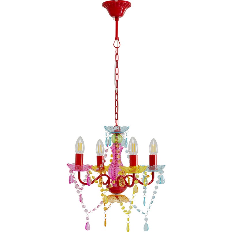 Suspension Starlight 4 branches multicolore