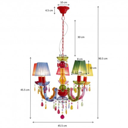 Pendant Lamp Starlight 5 arms Kare Design