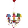 Suspension Starlight 5 branches multicolore