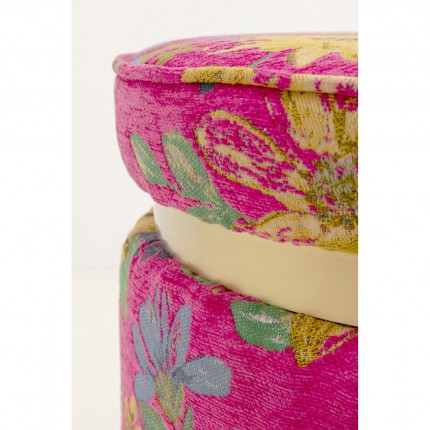 Stool Flower Fever Ø39cm pink Kare Design