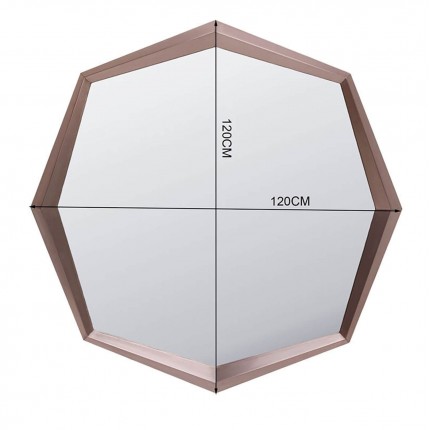 Wall Mirror Octagon 120x120cm coffee Kare Design