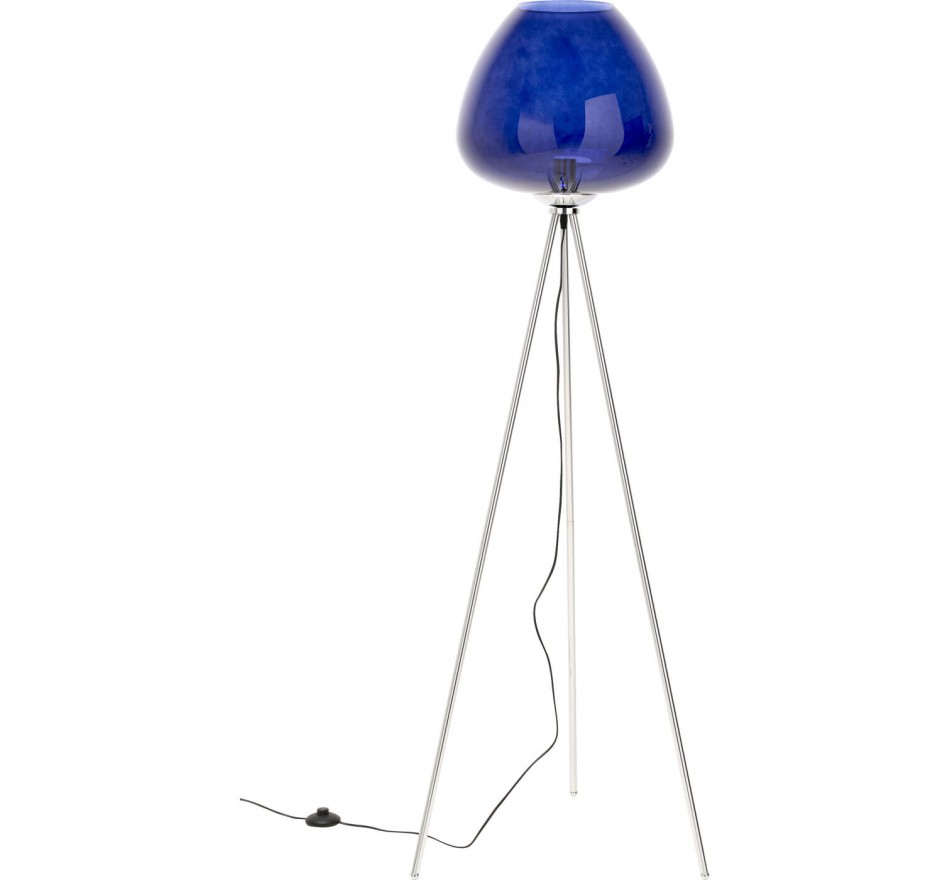 Floor Lamp Sphere 146cm blue Kare Design