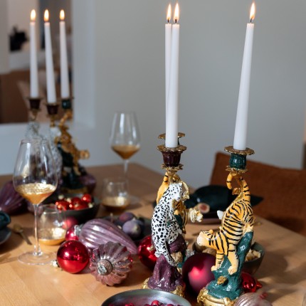 Kandelaar tijger 33cm Kare Design