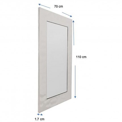 Spiegel Caldera 110x70cm chroom Kare Design