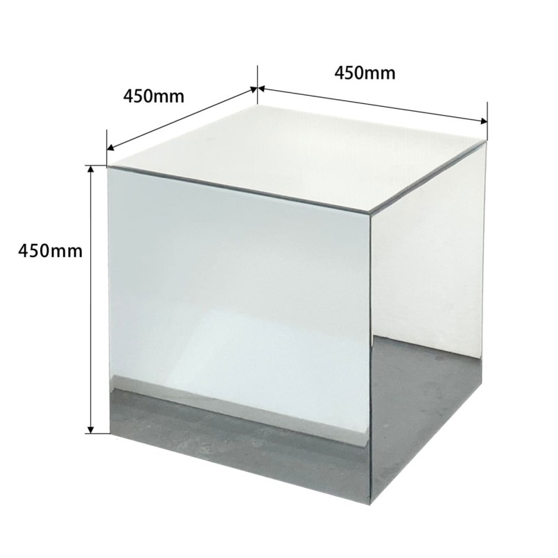 Bijzettafel Luxury 45x45cm zilver Kare Design