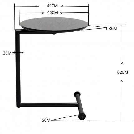 Bijzettafel Easy Living chroom Kare Design