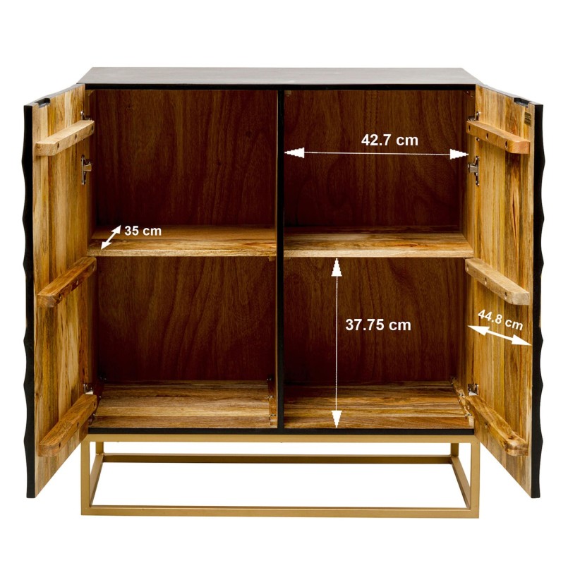 Sideboard Madeira 2 doors black Kare Design