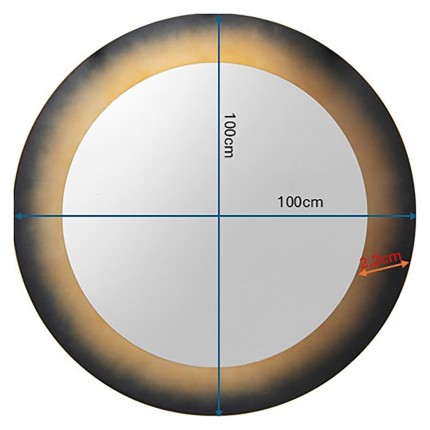 Spiegel Prezioso Ø100cm Kare Design