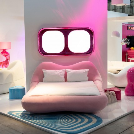Bed Fluid Dreams 180x200cm pink Kare Design