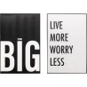Tableau encadré Big Live More (2/Set)
