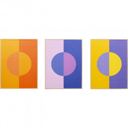 Schilderij Moonphase (3/Set) Kare Design