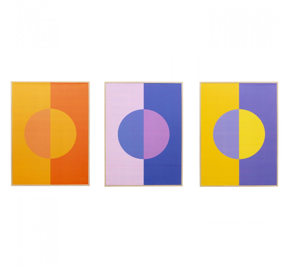 Framed Picture Moonphase (3/Set) Kare Design