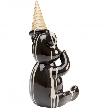Woonaccessoires beer zittend ijs zwart Kare Design