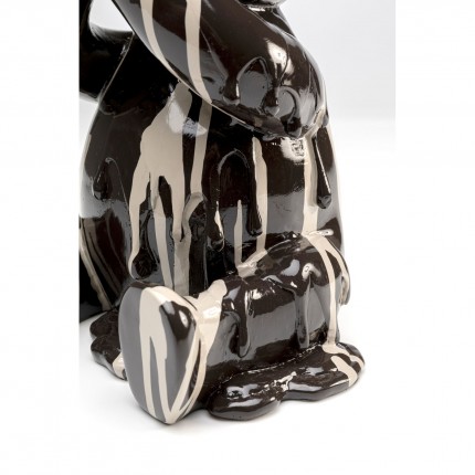 Deco bear sitting ice cream black Kare Design