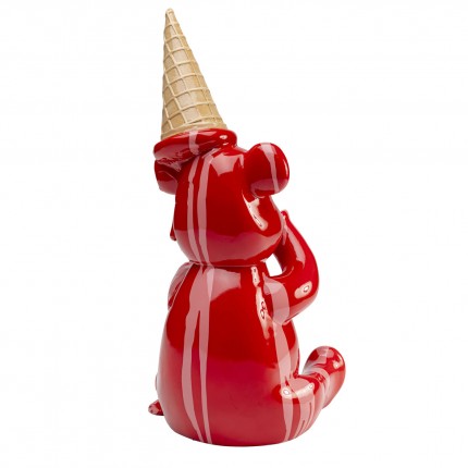 Deco bear sitting ice cream red Kare Design