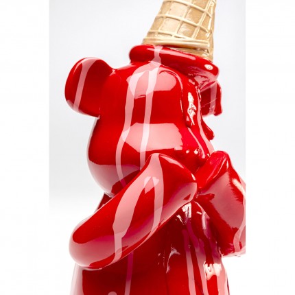 Deco bear sitting ice cream red Kare Design