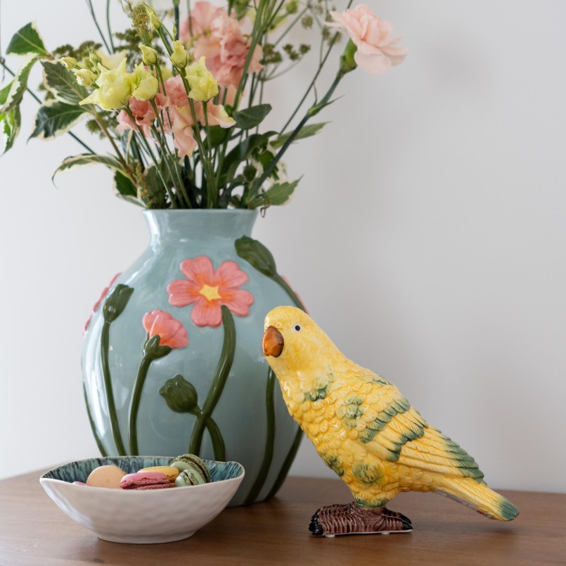 Vaas blauw bloemen Kare Design