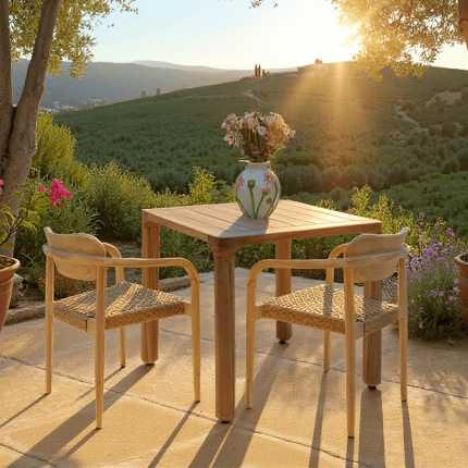 Vaas blauw bloemen Kare Design