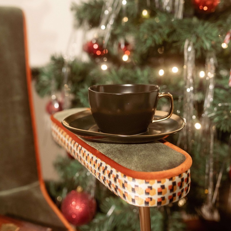 Green and gold coffee cups - Vibrations - Kare Design