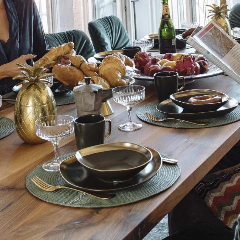 Green and gold dish - Vibrations - Kare Design