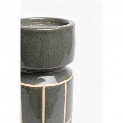 Candle Holder Bliss Tile 25cm dark grey Kare Design